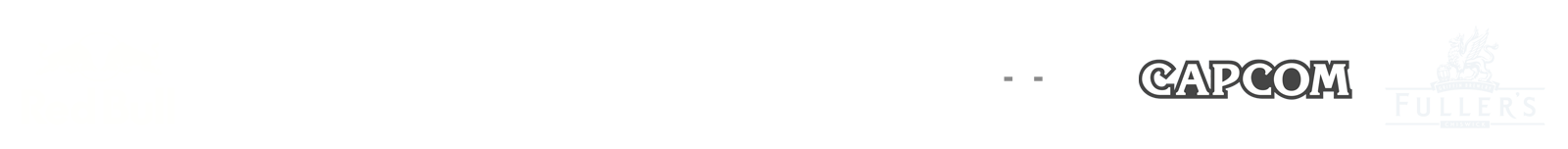 Partner Logos - Red Bull, Samsung, Bandai Namco, Razer, Square Enix, Capcom, Fuller's